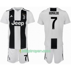 Billige Fotballdrakter Juventus Ronaldo 7 Barn Hjemmedraktsett 2018/19 Kortermet